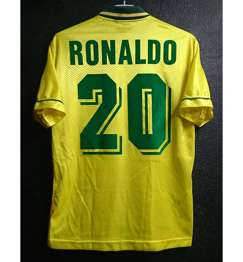 1994 Brazil Retro Home Kit Soccer Jersey RONALDO #20